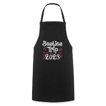Besties Trip 2023 Vacances d’été 2023 Spring Break - Tablier de cuisine - noir - Devant - AI Model Male 185 dark (185cm)