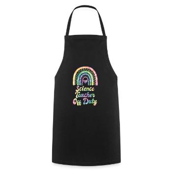 Holiday Physics Teacher Out of Service Physics Teacher - Cooking Apron - black - Front - AI Model Male 185 dark (185cm)
