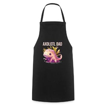 Axolotl Dad Amphibian Mexican Walking Fish Best Da - Cooking Apron - black - Front - AI Model Male 185 dark (185cm)