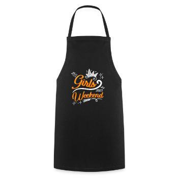Week-end de vacances pour filles Week-end de vacances pour filles Semaine de relâche - Tablier de cuisine - noir - Devant - AI Model Male 185 dark (185cm)