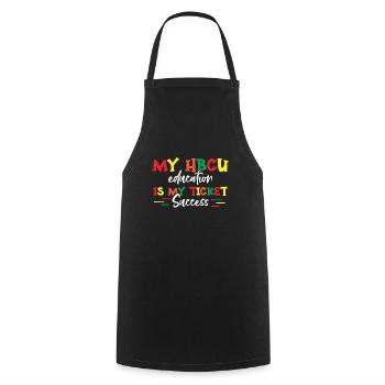 Coyote Hunter - Cooking Apron - black - Front - AI Model Male 185 dark (185cm)