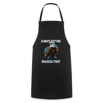 Always Putting America First American Bald Eagle - Kochschürze - Schwarz - Vorne - AI Model Male 185 dark (185cm)