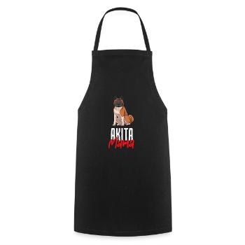 Akita - Cooking Apron - black - Front - AI Model Male 185 dark (185cm)