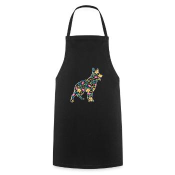 Australian Cattle Dog - Cooking Apron - black - Front - AI Model Male 185 dark (185cm)