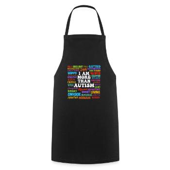 Autism Awareness Solidarity and Awareness - Cooking Apron - black - Front - AI Model Male 185 dark (185cm)