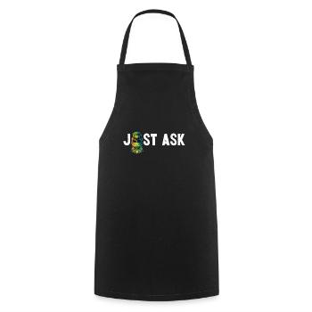 Just Ask Upside Down Pineapple Skull Swinger Gift - Cooking Apron - black - Front - AI Model Male 185 dark (185cm)