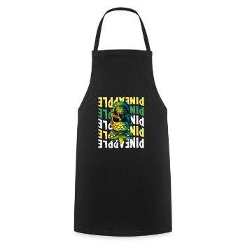Upside Down Pineapple - Cooking Apron - black - Front - AI Model Male 185 dark (185cm)