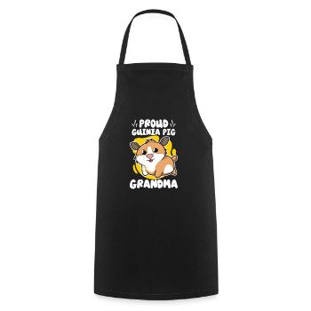 Guinea Pig Lover Furry Potato Gift Idea - Cooking Apron - black - Front - AI Model Male 185 dark (185cm)