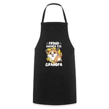 Guinea Pig Lover Furry Potato Gift Idea - Cooking Apron - black - Front - AI Model Male 185 dark (185cm)
