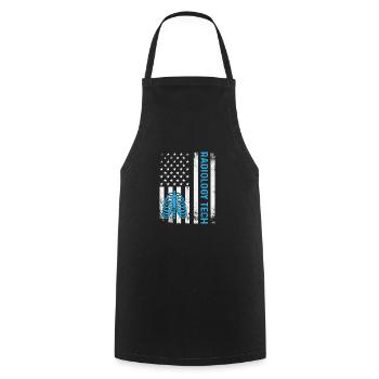 Rad Tech Radiology Men Women Radiographer - Cooking Apron - black - Front - AI Model Male 185 dark (185cm)