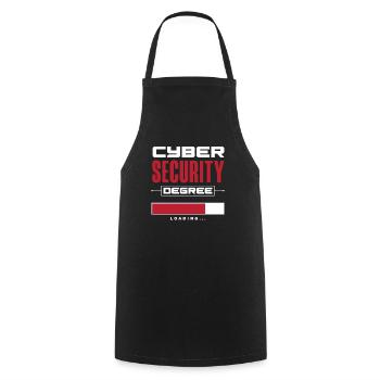 Cyber Security Degree Loading - Kochschürze - Schwarz - Vorne - AI Model Male 185 dark (185cm)