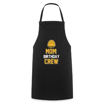 Maman De L’Équipe D’Anniversaire - Construction d’anniversaire - Tablier de cuisine - noir - Devant - AI Model Male 185 dark (185cm)