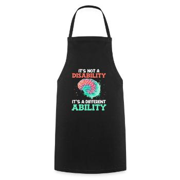 Autistic consciousness Its not a disability - Cooking Apron - black - Front - AI Model Male 185 dark (185cm)