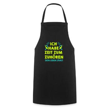 Mental Health Dein Leben zählt Awareness - Kochschürze - Schwarz - Vorne - AI Model Male 185 dark (185cm)