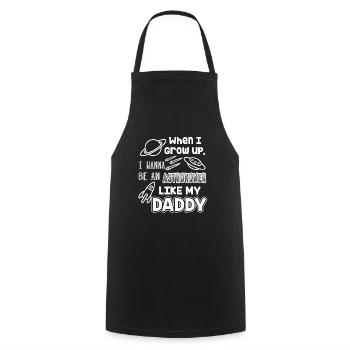 Astronomer Astronomer Like Daddy - Cooking Apron - black - Front - AI Model Male 185 dark (185cm)