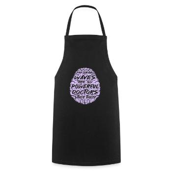 Funny Epilepsy Warrior - Cooking Apron - black - Front - AI Model Male 185 dark (185cm)