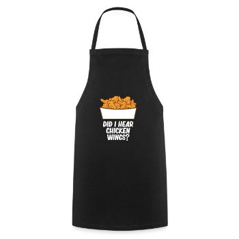 Chicken Wings Funny Food Lover Chicken Wings - Cooking Apron - black - Front - AI Model Male 185 dark (185cm)