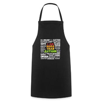 Autism Awareness Solidarity and Awareness - Cooking Apron - black - Front - AI Model Male 185 dark (185cm)