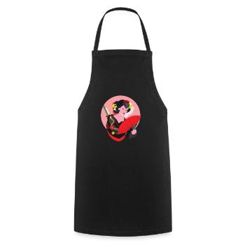 Drama teacher Drama teacher - Cooking Apron - black - Front - AI Model Male 185 dark (185cm)