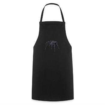 Vogelspinne I Tarantula Terrarium Motiv für - Kochschürze - Schwarz - Vorne - AI Model Male 185 dark (185cm)