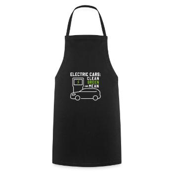 Véhicules électriques voitures électriques vert propre - Tablier de cuisine - noir - Devant - AI Model Male 185 dark (185cm)
