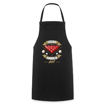 Lucky Snooker Shirt - Kochschürze - Schwarz - Vorne - AI Model Male 185 dark (185cm)