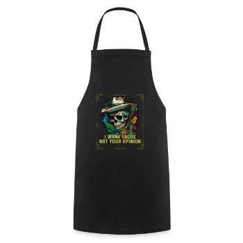 I Want Tacos Not Your Opinion Taco Eater Mexican - Kochschürze - Schwarz - Vorne - AI Model Male 185 dark (185cm)