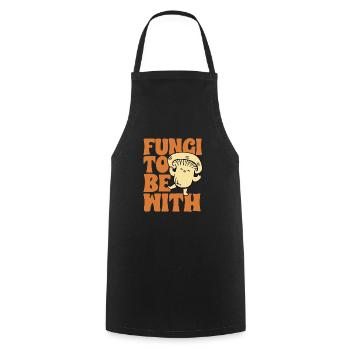 Mushroom picking Mushroom picking Mushrooms Foraging - Cooking Apron - black - Front - AI Model Male 185 dark (185cm)