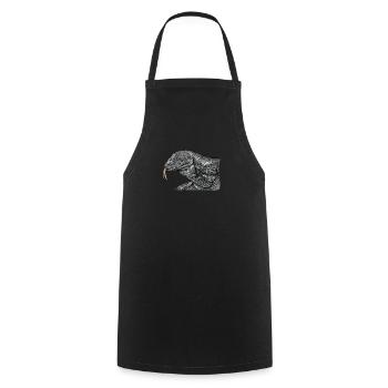 Komodo dragon I Komodo dragon motif for reptiles - Cooking Apron - black - Front - AI Model Male 185 dark (185cm)