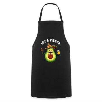 Let's Fiesta Avocado Guacamole Lover Avocados - Cooking Apron - black - Front - AI Model Male 185 dark (185cm)