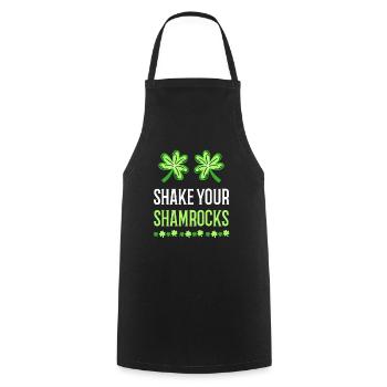 Lustige Irische Saint Patricks Day Shake Your - Kochschürze - Schwarz - Vorne - AI Model Male 185 dark (185cm)