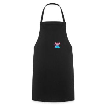 Read Bookworm Pocket Design Mouse - Cooking Apron - black - Front - AI Model Male 185 dark (185cm)