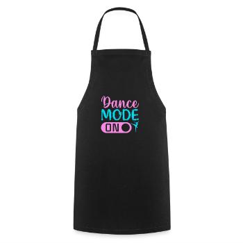 Dance Mode On - Kochschürze - Schwarz - Vorne - AI Model Male 185 dark (185cm)