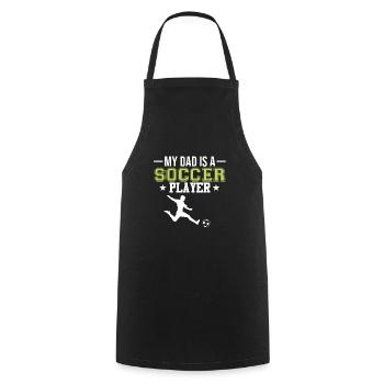 Graphique drôle d’entraîneur de football pour les joueurs de football - Tablier de cuisine - noir - Devant - AI Model Male 185 dark (185cm)