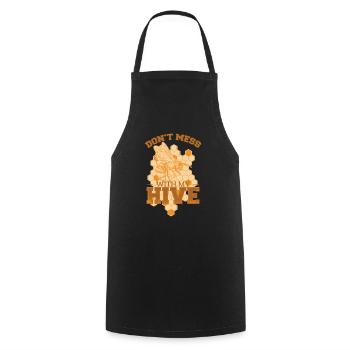 Ne plaisante pas avec ma ruche - Tablier de cuisine - noir - Devant - AI Model Male 185 dark (185cm)