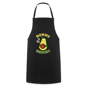 Mami de Babycado Amateurs d’avocats Guacamole - Tablier de cuisine - noir - Devant - AI Model Male 185 dark (185cm)