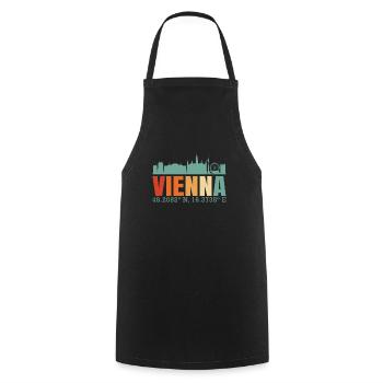 Vienna - Cooking Apron - black - Front - AI Model Male 185 dark (185cm)