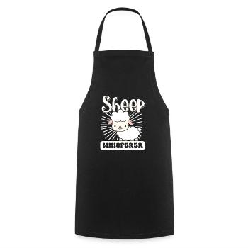 Funny Sheep Barn Farmer Farming Sheep Lover - Cooking Apron - black - Front - AI Model Male 185 dark (185cm)