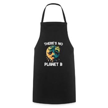 Il n’y a pas de protection de l’environnement pour le Jour de la Terre de la planète B - Tablier de cuisine - noir - Devant - AI Model Male 185 dark (185cm)