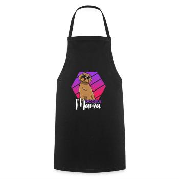 Women Doodle Mama Labradoodle Goldendoodle - Cooking Apron - black - Front - AI Model Male 185 dark (185cm)
