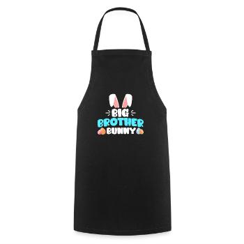Bruder Hase Frohe Ostern Osterhasen Kinder - Kochschürze - Schwarz - Vorne - AI Model Male 185 dark (185cm)