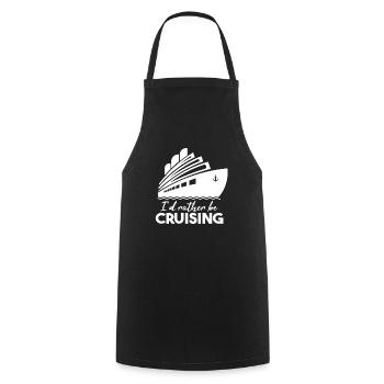 I'd Rather Be Cruising - Cooking Apron - black - Front - AI Model Male 185 dark (185cm)