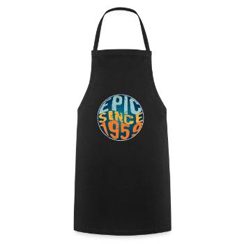 Epic since 1959 - Cooking Apron - black - Front - AI Model Male 185 dark (185cm)