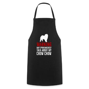 Chow Chow Chien - Tablier de cuisine - noir - Devant - AI Model Male 185 dark (185cm)