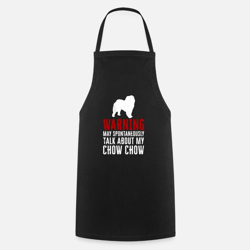 Chow Chow Dog - Cooking Apron - black