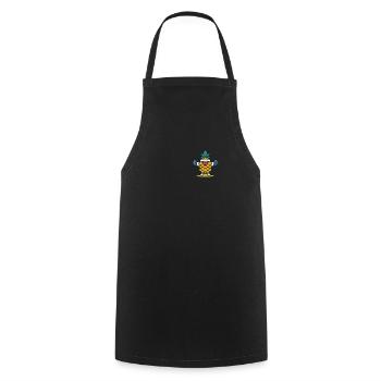 Kawaii Sweet Pineapple with Dumbbells Workout Fitness - Cooking Apron - black - Front - AI Model Male 185 dark (185cm)