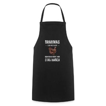 Brahma Hühner I Chicken Geflügel Motiv für - Kochschürze - Schwarz - Vorne - AI Model Male 185 dark (185cm)