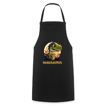 Mamasaurus Muttertag Mama Dinosaurier Mom - Kochschürze - Schwarz - Vorne - AI Model Male 185 dark (185cm)
