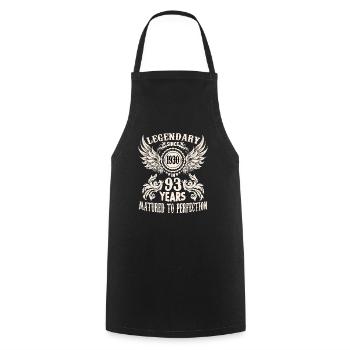 Vintage Birthday Shirt 93 Years Birthday retro - Cooking Apron - black - Front - AI Model Male 185 dark (185cm)