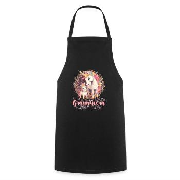 Grandmacorn Grandma Mother's Day Grandma Grandma - Cooking Apron - black - Front - AI Model Male 185 dark (185cm)